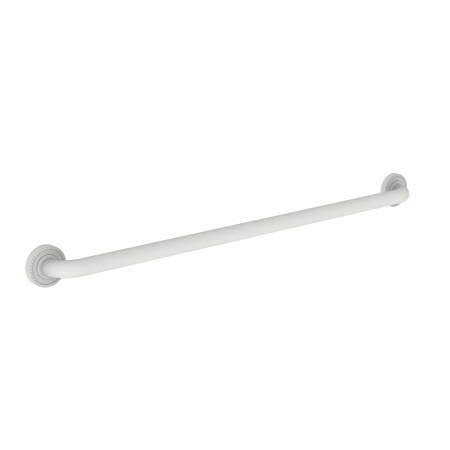 Newport Brass 39" L, Two Post, Solid Brass, 36" Grab Bar in Matte White, Matte White 1020-3936/52